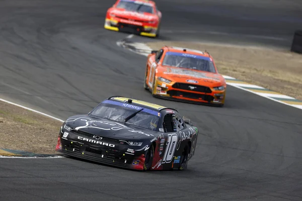 Stock image June 10, 2023 - Sonoma, CA, USA: AJ Allmendinger races for the DoorDash 250 in Sonoma, CA, USA