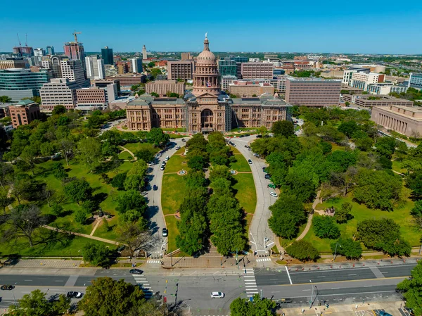 Luchtfoto Van Het Texas State Capitol Building Stad Austin Texas — Stockfoto
