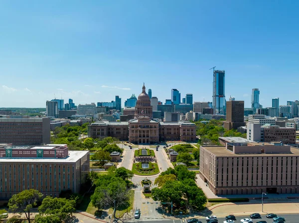Teksas Eyalet Binası Nın Havadan Görünüşü Austin Teksas — Stok fotoğraf