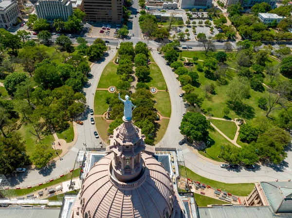 Letecký Pohled Texas State Capitol Building Městě Austin Texas — Stock fotografie