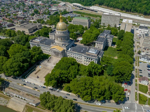 Luchtfoto Van Het West Virginia State Capitol Dat Zetel Van — Stockfoto