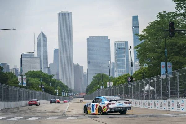 stock image NASCAR Xfinity Driver, DANIEL HEMRIC (11) races for position through the city streets for the Inaugural The Loop 121 on the Chicago Street Course in Chicago IL.