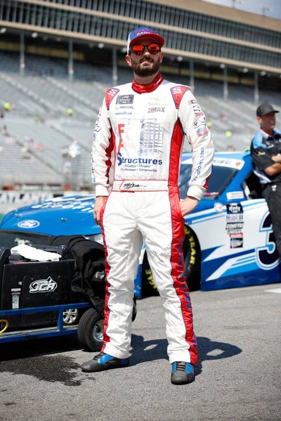 Stock image NASCAR Xfinty Driver, Jeremy Clements (51) takes to the track to qualify for the Alsco Uniforms 250  at the Atlanta Motor Speedway in Hampton GA.