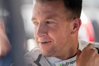 NASCAR Cup Driver, AJ Allmendinger (16) takes to the track to practice for the Crayon 301 at the New Hampshire Motor Speedway in Loudon NH.