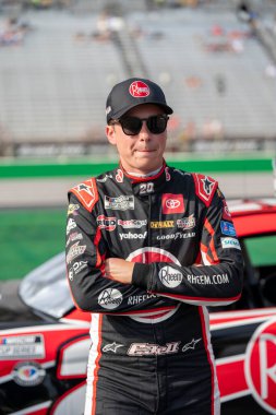 NASCAR Kupası sürücüsü Christopher Bell (20), Hampton GA 'daki Atlanta Motor Yarış Pisti Walmart' taki Quaker State 400 'e katılmaya hak kazandı..