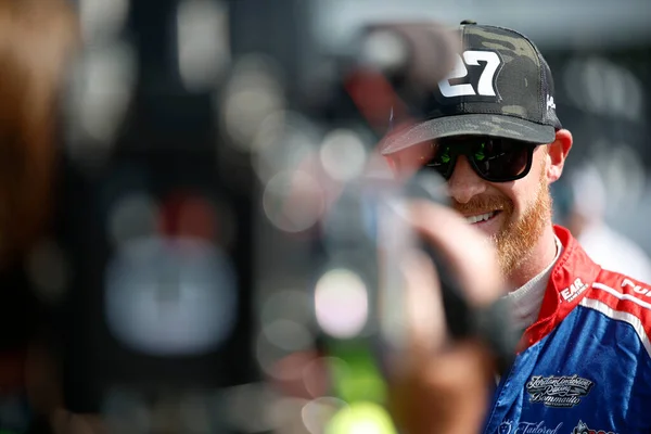 Stock image NASCAR Xfinity Series Driver, Jeb Burton (27) gets ready to qualify for the Pocono 225 at the Pocono Raceway in Long Pond PA.