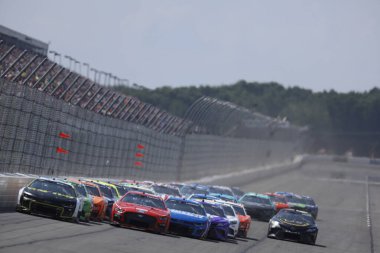 NASCAR Cup Serisi Sürücüsü, William Byron (24), Long Pond PA 'daki Pocono Yarış Pisti' nde HighPoint.com 400 için yarışmaktadır..