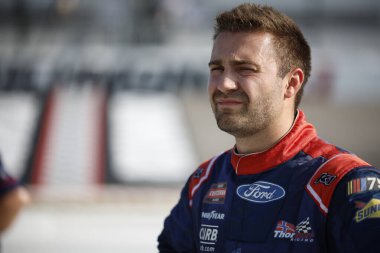 NASCAR Craftsman Truck Serisi Sürücüsü TY MAJESKI Richmond VA 'daki Richmond Hipodromu' ndaki Dünya Ekspresi 250 'ye katılmaya hazırlanıyor..