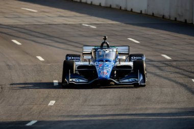 New Albany, Ohio 'dan INDYCAR Serisi sürücüsü, GRAHAM RAHAL (15), Nashville, TN, ABD' deki Büyük Makine Müzik Şehri Grand Prix 'ine hak kazandı..