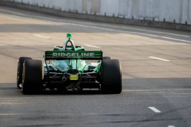 INDYCAR Serisi sürücüsü, Christchurch, Yeni Zelanda 'dan MARCUS ARMSTRONG (R) (11), Nashville, TN, ABD' deki Büyük Makine Müzik Şehri Grand Prix 'ine hak kazandı..