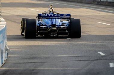 Ft. Lauderdale, Florida 'dan INDYCAR Serisi sürücüsü RYAN HUNTER-REAY (20), Nashville, TN, ABD' deki Büyük Makine Müzik Şehri Grand Prix 'ine hak kazandı..