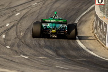 INDYCAR Serisi sürücüsü, Christchurch, Yeni Zelanda 'dan MARCUS ARMSTRONG (R) (11), Nashville, TN, ABD' deki Büyük Makine Müzik Şehri Grand Prix 'ine hak kazandı..