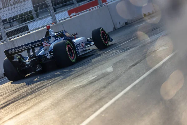 Piloto Série Indycar Alex Palou Barcelona Espanha Qualifica Para Grande — Fotografia de Stock