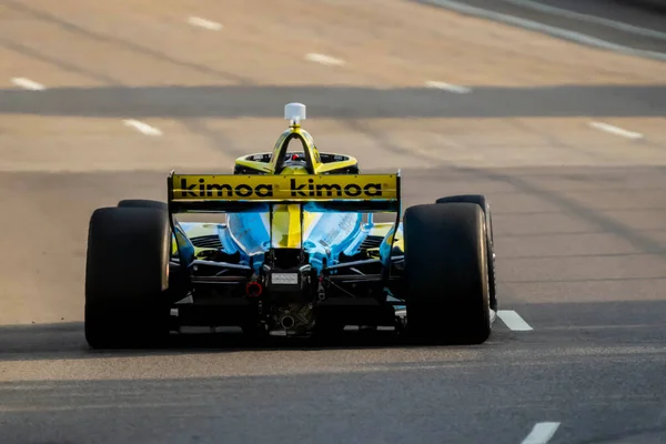Motorista Série Indycar Colton Herta Valencia Califórnia Qualifica Para Grande — Fotografia de Stock