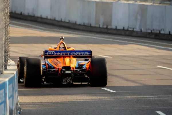 Indycar Series Driver Felix Rosenqvist Varnamo Sweden Qualifies Big Machine — Stock Photo, Image