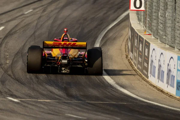Гонщик Серии Indycar Romain Grosjean Женевы Швейцария Квалифицируется Гран Big — стоковое фото