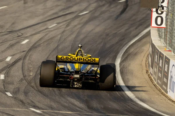 Motorista Série Indycar Colton Herta Valencia Califórnia Qualifica Para Grande — Fotografia de Stock