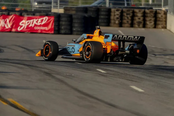 Водій Серії Indycar Alexander Rossi Невади Каліфорнія Кваліфікується Гран Прі — стокове фото