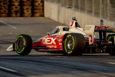 INDYCAR Serisi sürücüsü, Christchurch, Yeni Zelanda 'dan SCOTT MCLaughLIN (3), Nashville, TN, ABD' deki Büyük Makine Müzik Şehri Grand Prix 'ine hak kazandı..