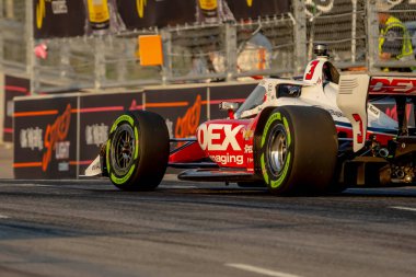 INDYCAR Serisi sürücüsü, Christchurch, Yeni Zelanda 'dan SCOTT MCLaughLIN (3), Nashville, TN, ABD' deki Büyük Makine Müzik Şehri Grand Prix 'ine hak kazandı..