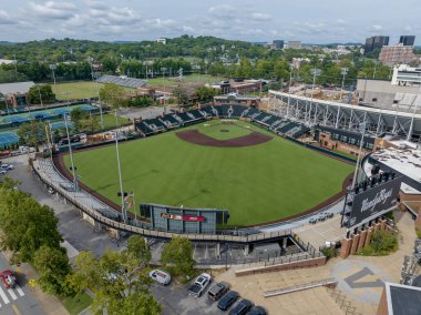 Nashville Tennessee 'deki Vanderbilt Üniversitesi' nin hava manzarası 