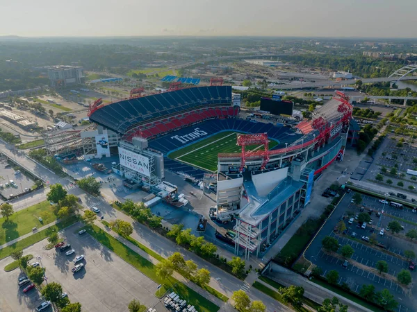 Nissan Stadyumu 'nun hava manzarası, NFL Tennessee Titanları' nın evi..  