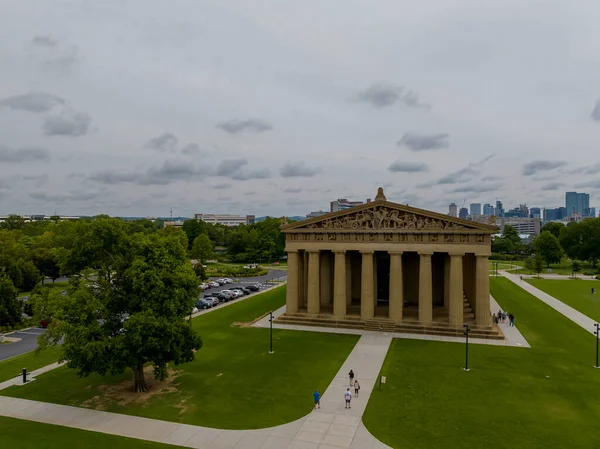 Aerial View Parthenon Centennial Park Nashville Tennessee — Stock Photo, Image