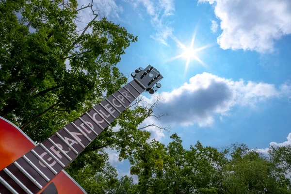 Nashville Tennessee 'deki Grand Ole Opry' nin hava manzarası.