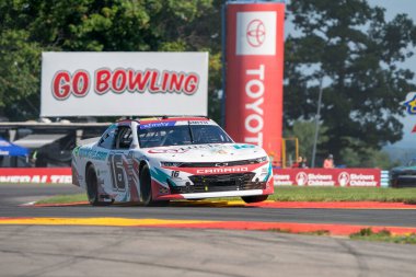 NASCAR Xfinity Driver, Chandler Smith (16) Watkins Glen NY 'deki Watkins Flen International' da Shriners Çocuk 200 için yarışıyor..