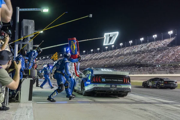 stock image NASCAR Cup Driver, Chris Buescher (17) races for position for the Coke Zero Sugar 400 at the Daytona International Speedway in Daytona  FL.