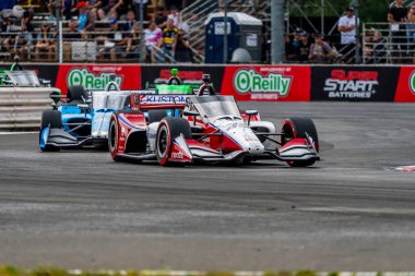 INDYCAR Serisi pilotu, Tallinn, Estonya 'dan JURI VIPS (R) (30) Portland' daki Portland Uluslararası Yarış Pisti 'nde Bitnile.com Grand Prix sırasında yarışır..