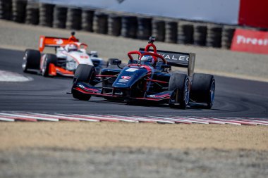 Firestone Serisi pilotu HRISTIAN RASMUSSEN (6) tarafından hazırlanan INDYCAR NXT, Monterey 'in Firestone Grand Prix' sinde Monterey 'deki WeatherTech Raceway Laguna Seca' da yarışır..