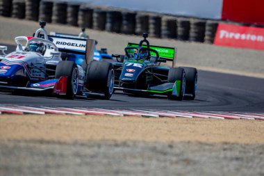 Indianapolis, Indiana 'dan MATT BRABHAM (76) tarafından yazılan INDYCAR NXT, Monterey' deki WeatherTech Raceway Laguna Seca 'da düzenlenen Firestone Grand Prix sırasında yarışır..