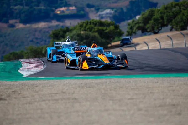 stock image INDYCAR Series driver, ALEXANDER ROSSI (7) of Nevada City, California, travels through the turns during a practice session for the Firestone Grand Prix of Monterey at WeatherTech Raceway Laguna Seca in Monterey CA.