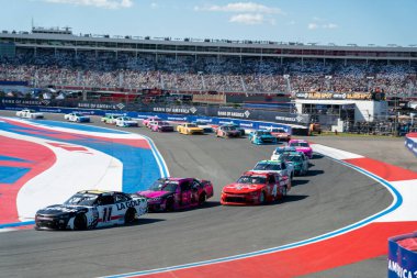 NASCAR Xfinty Serisi Jordan Taylor (11), North Carolina 'dan BlueCross BlieSheild tarafından Concord NC' deki Charlotte Motor Speedway 'de sunulan Cure 250 yarışında yarışacak..