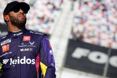 Bubba Wallace Bristol, TN, ABD 'deki Food City 500 antrenmanına hazırlanıyor.