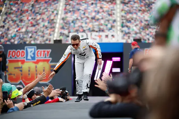 stock image AJ Allmendinger gets ready for the Food City 500 in Bristol, TN, USA