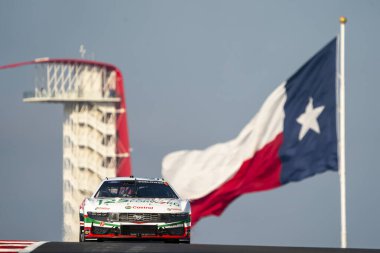 Brad Keselowski, Austin, TX, ABD 'deki EchoPark Otomotiv Grand Prix' si için pistte antrenman yapıyor.