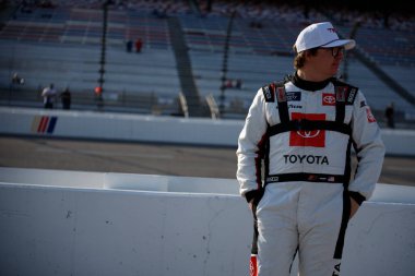 NASCAR Xfinity Series driver, Sheldon Creed gets ready to qualify for the ToyotaCare 250 in Richmond, VA, USA clipart