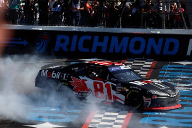 NASCAR Xfinity Serisi sürücüsü Chandler Smith, Richmond, VA, ABD 'de ToyotaCare 250' yi kazandı.