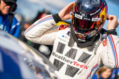 Shane van Gisbergen antrenman için Martinsville, VA, ABD 'de 250 puanlık atış pistine çıkıyor.