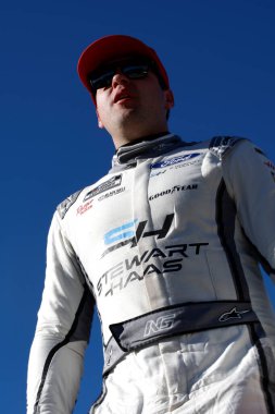 NASCAR Cup Series driver, Noah Gragson gets ready to practice for the Cook Out 400 in Martinsville, VA, USA clipart