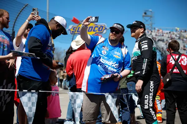 stock image NASCAR Cup Series driver, Chris Buescher gets ready for the Cook Out 400 in Martinsville, VA, USA