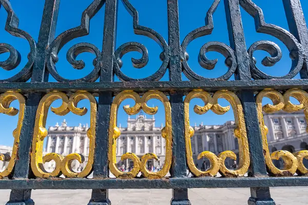 stock image Royal Palace of Madrid: Iconic Residence of Spanish Royalty, Hosting State Ceremonies.