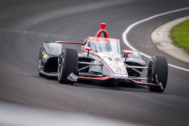 WILL POWER (12) of Toowoomba, Australia comes off turn 3 during a practice for the 108th Running of the Indianapolis 500 at the Indianapolis Motor Speedway in Speedway, IN. clipart