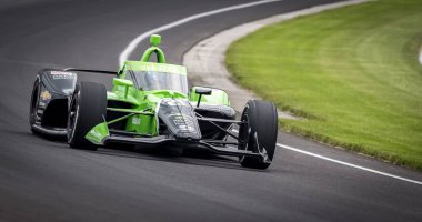 Hollanda 'nın Hoofddorp kentinden RINUS (21), Indianapolis 500' ün Speedway, IN 'deki Indianapolis Motor Yarış Pisti' nde 108..