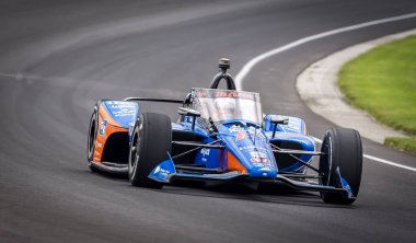 New Albany, Ohio 'dan GRAHAM RAHAL (15), Indianapolis 500' ün Speedway, IN 'deki Indianapolis Motor Yarış Pisti' nde 108..