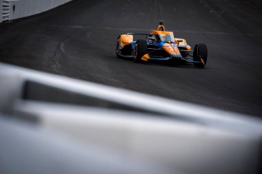CALLUM ILOTT (6) of Cambridge, England  comes into turn 1 during a practice for the 108th Running of the Indianapolis 500 at the Indianapolis Motor Speedway in Speedway, IN. clipart