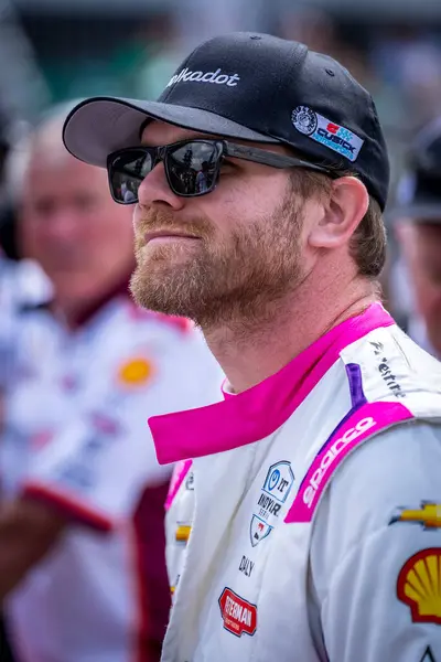 stock image CONOR DALY (24) of Noblesville, Indiana prepares to qualify for the 108th Running of the Indianapolis 500 at the Indianapolis Motor Speedway in Speedway, IN.