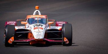 Fort Lauderdale, Florida 'dan RYAN HUNTER-REAY (23), Indianapolis 500' ün 108. koşusu için Speedway, IN.